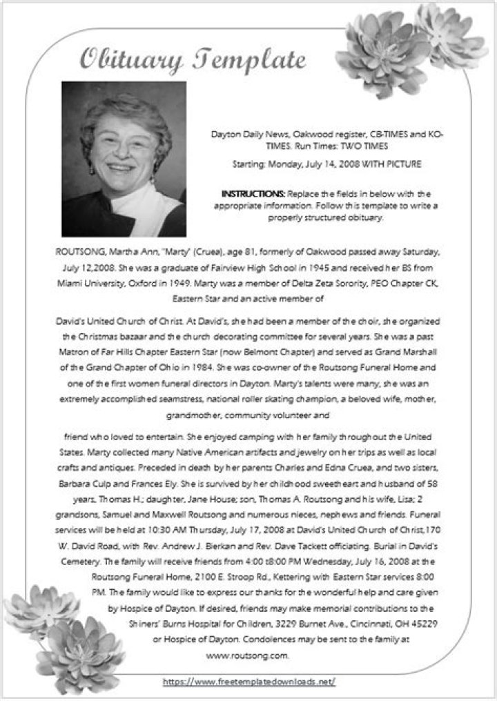 Can a dead person write his own obituary?