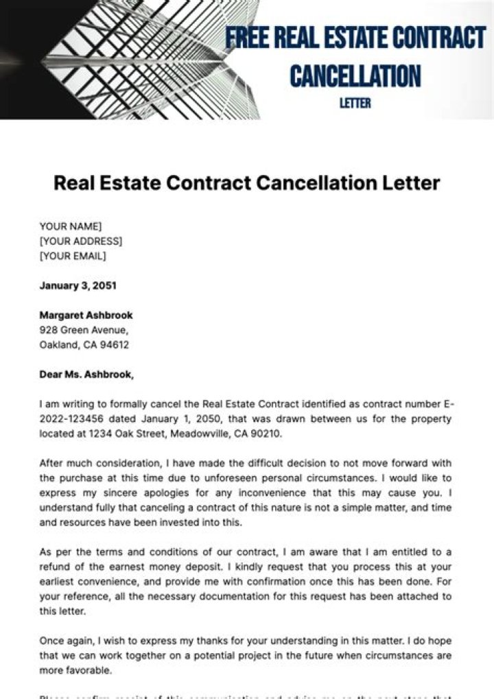 Can you cancel a real estate contract in Florida?