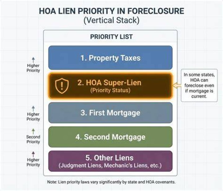 Do HOA liens have priority over mortgages?