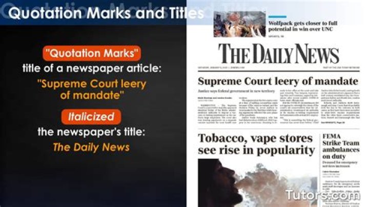 Do you italicize newspaper names apa?