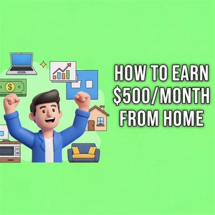 How can I make $500 a month from home?