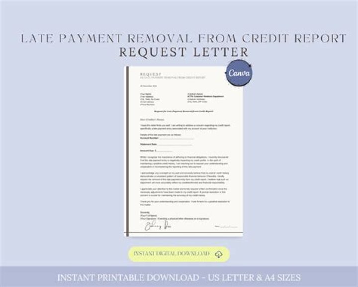 How can I remove a late payment from my credit card?