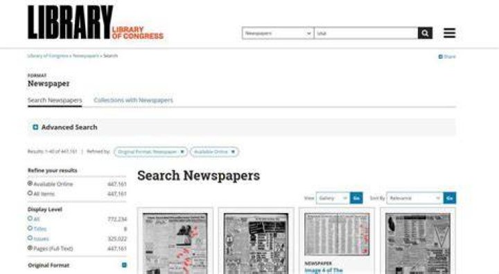 How do I find old newspaper articles from the library?
