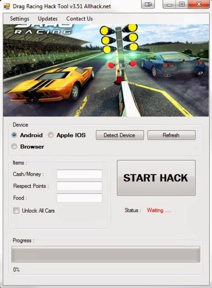 How do you cheat on drag racer v3?