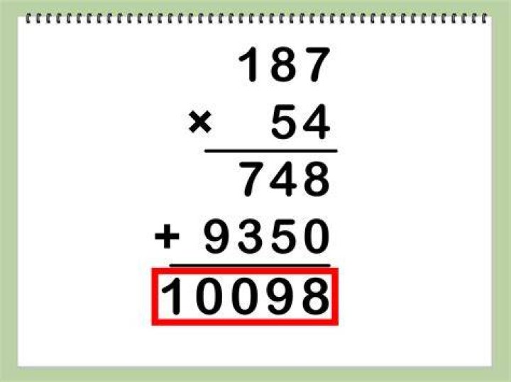 How do you manually solve multiplication?