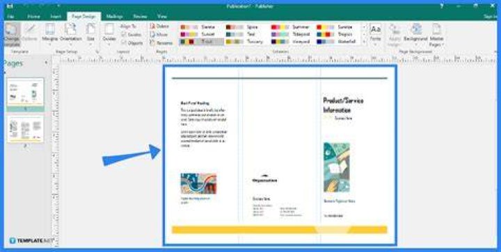 How do you print a brochure on publisher?