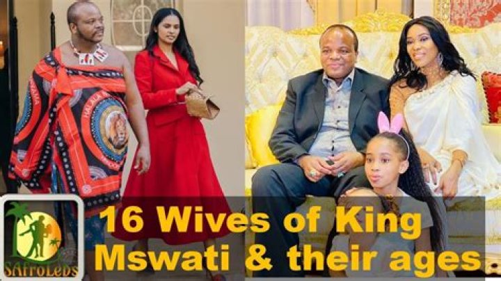 How many wives do king of Swaziland have?