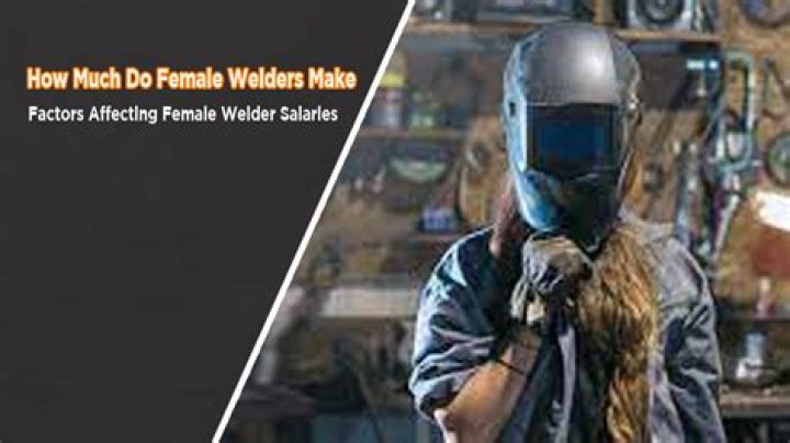How much do female welders get paid?