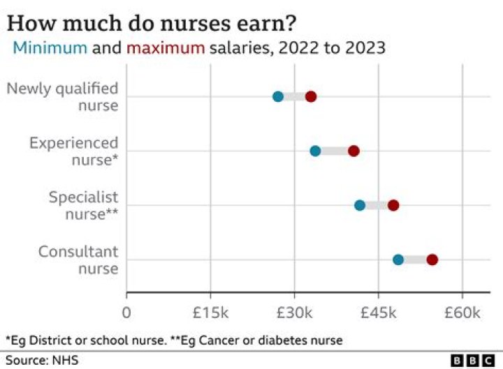 How much do nurses earn a month in South Africa?