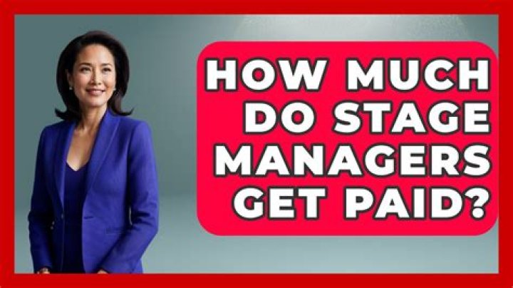 How much do stage managers get paid?