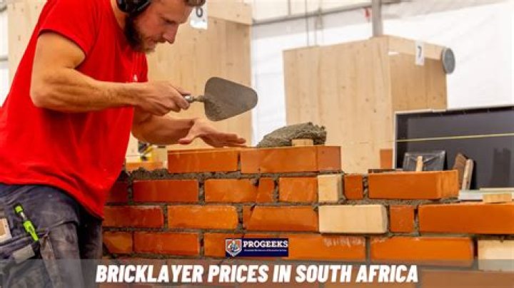How much does a bricklayer earn per day in South Africa?