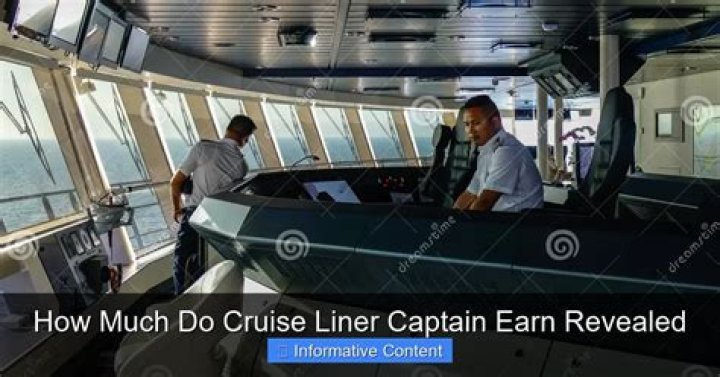 How much does the captain of a cruise liner earn?