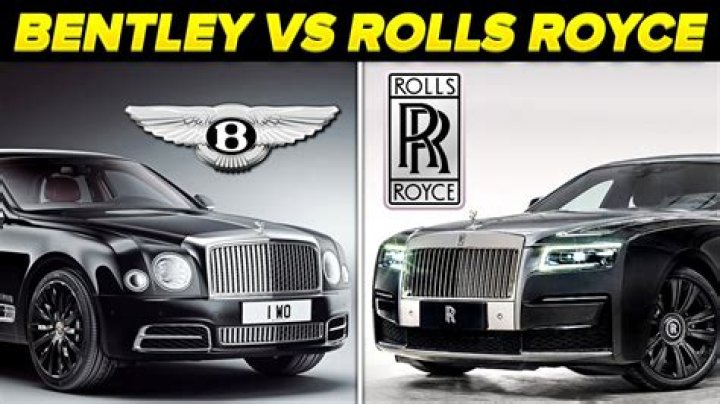 Is a Bentley the same as a Rolls Royce?