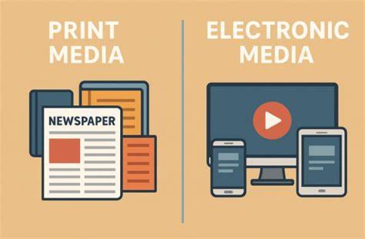 Is newspaper an electronic media?