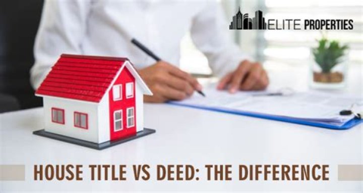 Is the title of a house the same as the deed?