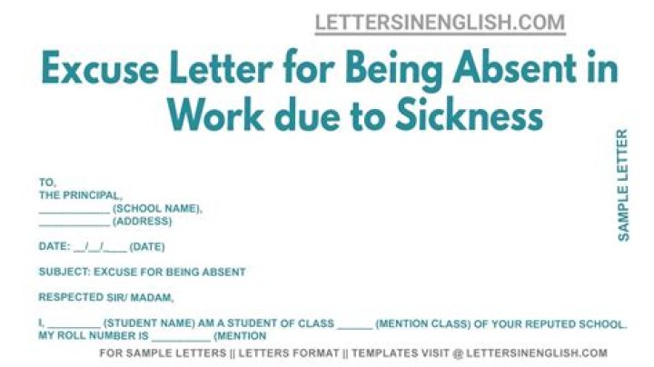 What are good absence excuses?