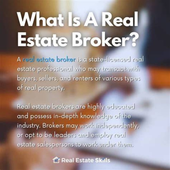 What defines a real estate broker?