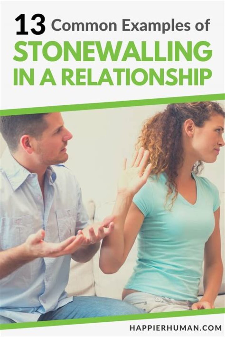 What does stonewalling mean in a relationship?