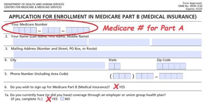 What does the letter B mean at the end of Medicare number?