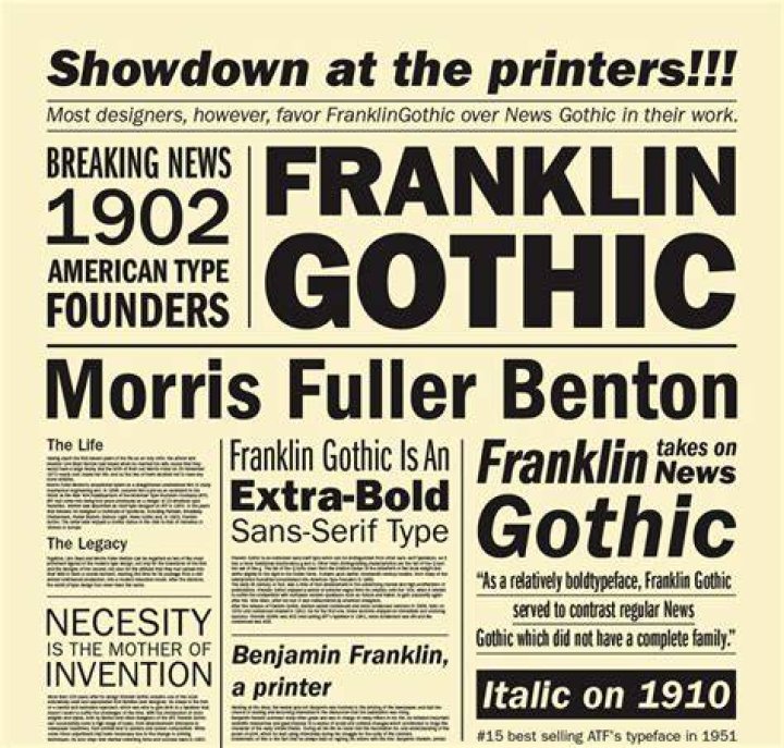 What font is used in newspapers?