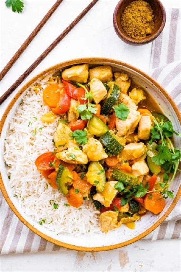 What goes good with curry chicken and rice?