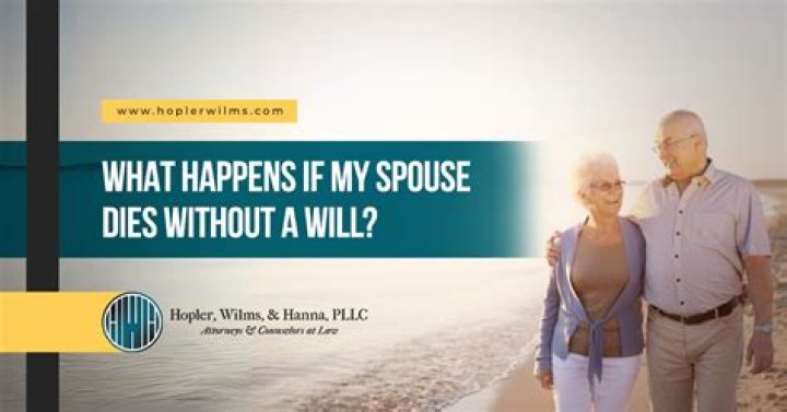 What happens if my husband dies without a will?