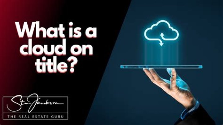 What is an example of a cloud on a title?