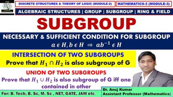 What is subgroup in group?