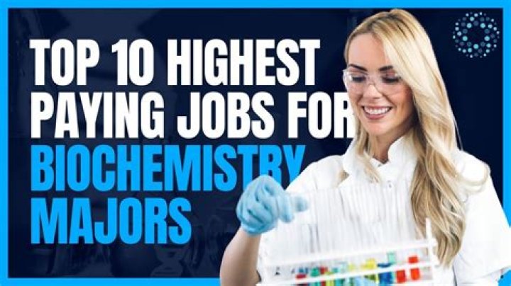 What is the highest salary for a biochemist?