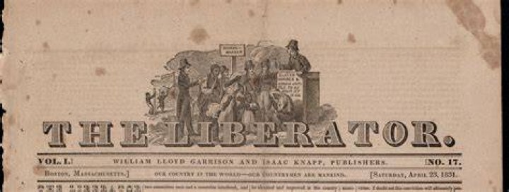 What type of newspaper did William Lloyd Garrison publish and what was its name?