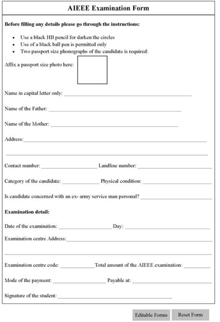 When Aieee forms will be available?