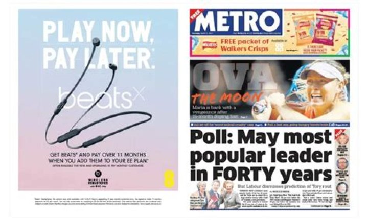 Where are ads in a newspaper?