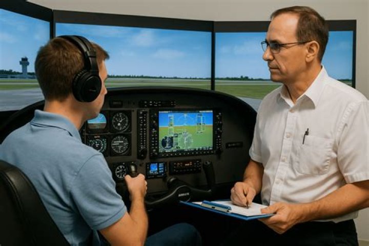 Where does the pilot of a plane sit?
