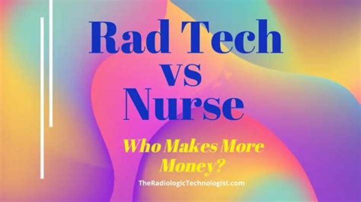 Who makes more money RN or radiology tech?