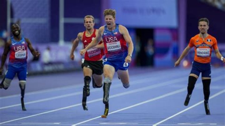 Who was the first legally blind athlete in the Olympics?