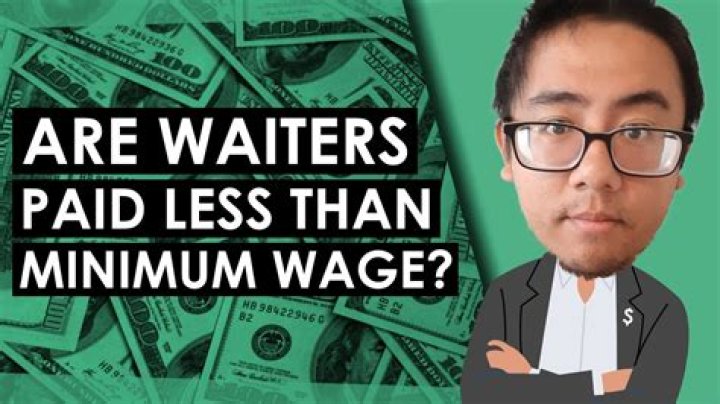 Why do waitresses make less than minimum wage?