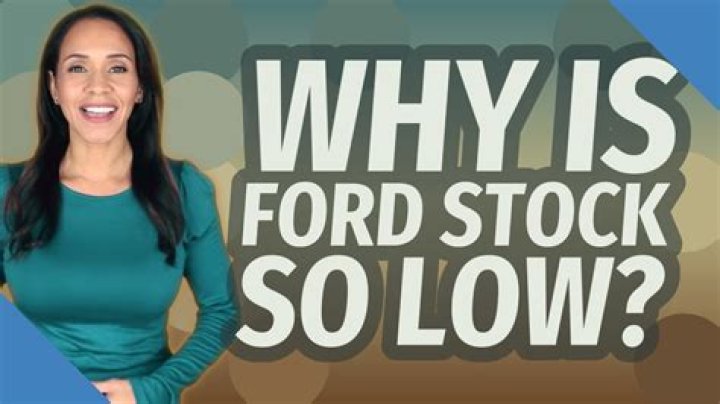Why is Ford stock so low today?